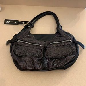 B. Makowsky black leather Hobo